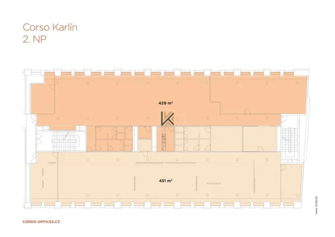 Pronájem kanceláře, Praha, Křižíkova, 416 m2