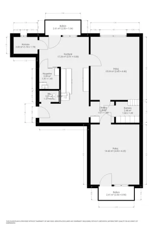 Pronájem bytu 2+1, Šlapanice, Brněnská, 61 m2