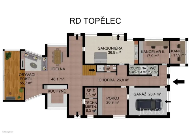 Prodej rodinného domu, Čížová - Topělec, 346 m2