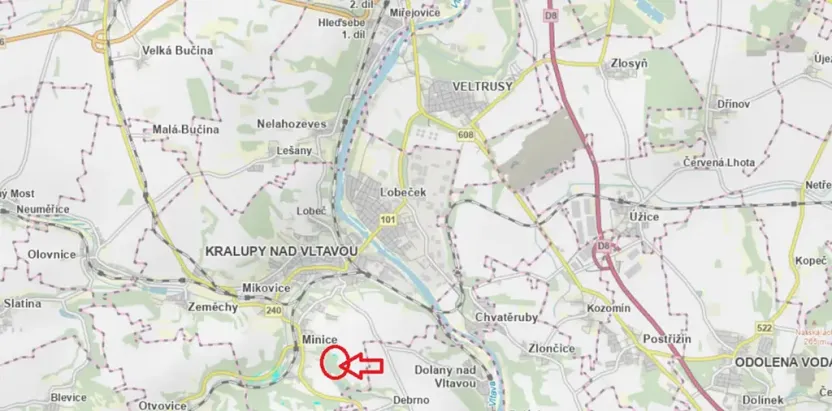 Prodej lesa, Kralupy nad Vltavou, 559 m2