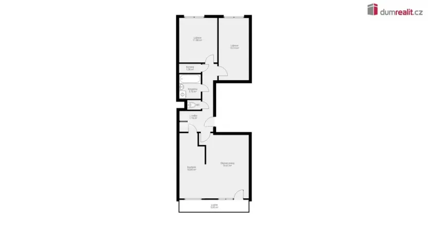 Prodej bytu 3+kk, Praha - Horní Počernice, Lhotská, 80 m2