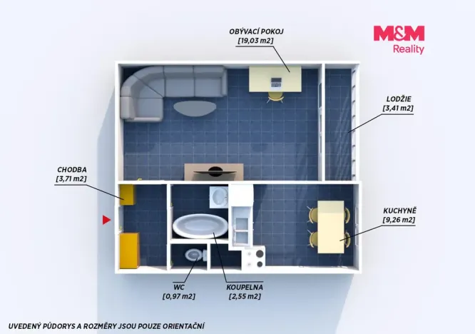 Pronájem bytu 1+1, Beroun - Beroun-Město, Branislavova, 36 m2