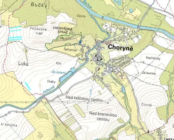 Prodej pole, Choryně, 14106 m2