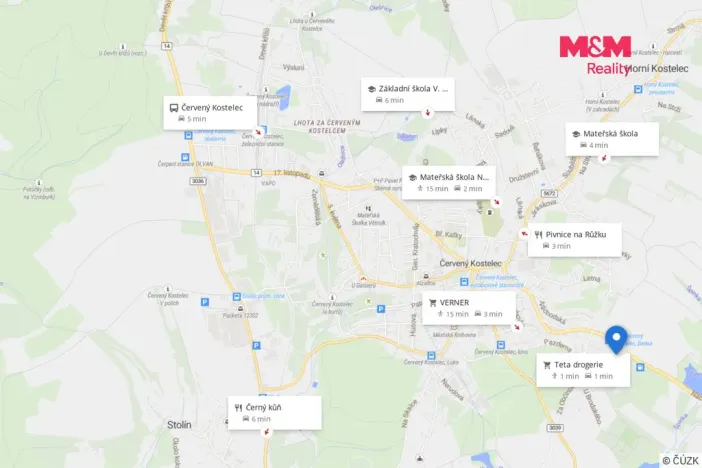Pronájem bytu 2+1, Červený Kostelec, Náchodská, 61 m2