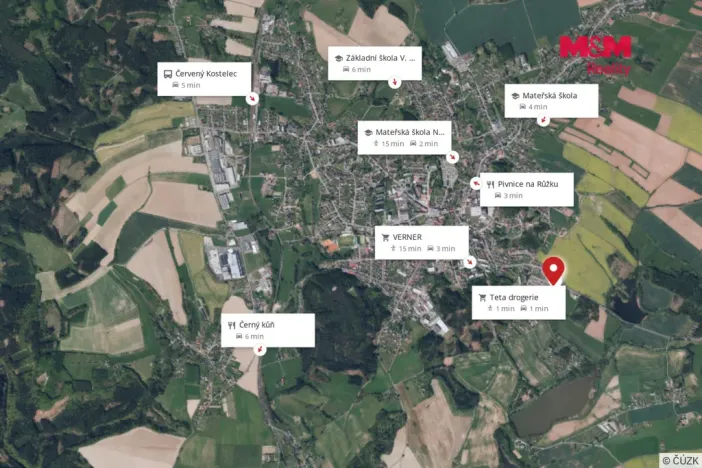 Pronájem bytu 2+1, Červený Kostelec, Náchodská, 61 m2
