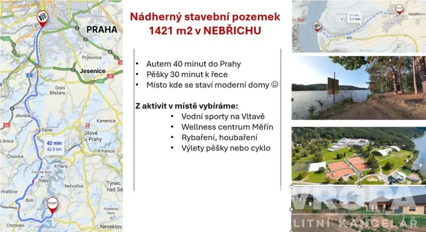 Prodej pozemku pro bydlení, Neveklov, 1421 m2