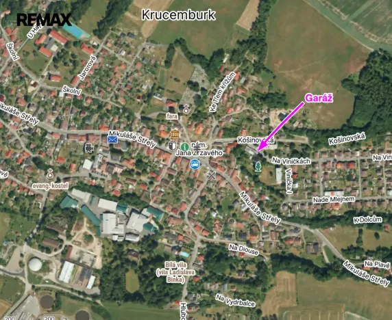 Prodej garáže, Krucemburk, Košinovská, 22 m2