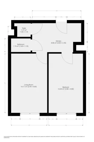Pronájem bytu 2+kk, Praha - Čakovice, Cukrovarská, 40 m2