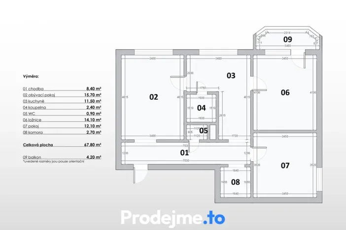 Prodej bytu 3+1, Třebíč, Okružní, 68 m2