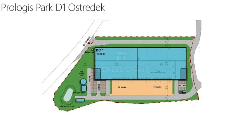 Pronájem skladu, Ostředek, 5672 m2