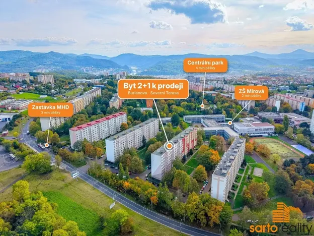 Prodej bytu 2+1, Ústí nad Labem, Burianova, 49 m2