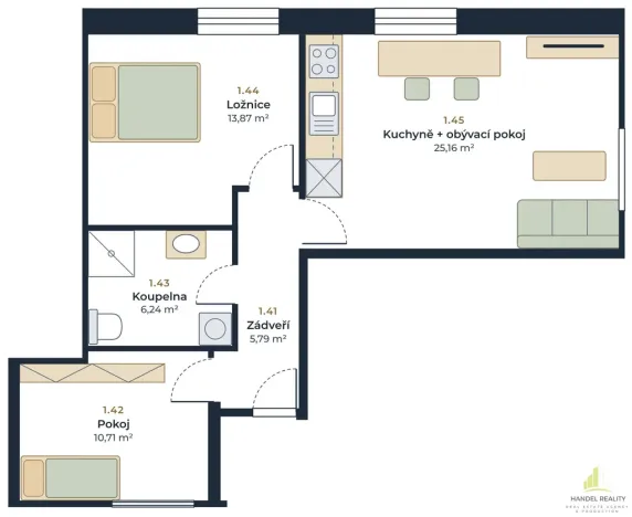 Prodej bytu 3+kk, Krhová, Hlavní, 62 m2