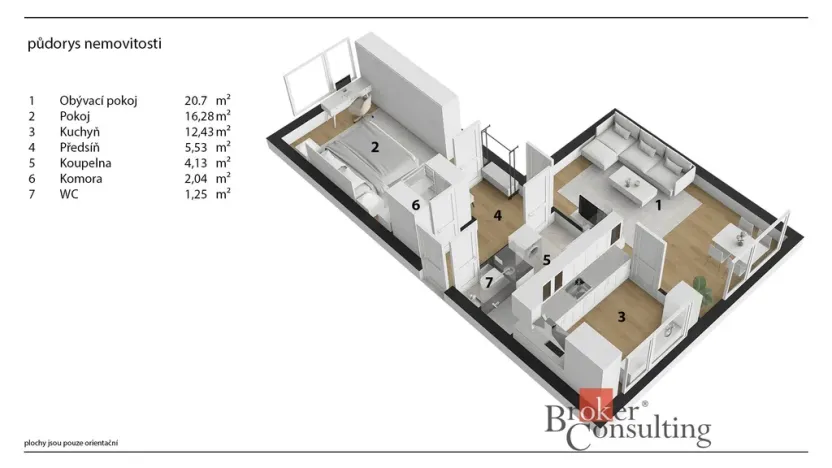 Prodej bytu 2+1, Louny, Čs. armády, 62 m2