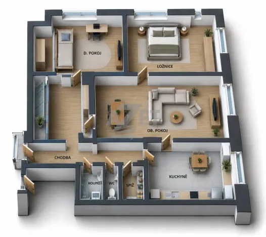 Prodej bytu 3+1, Karviná - Nové Město, tř. Osvobození, 75 m2