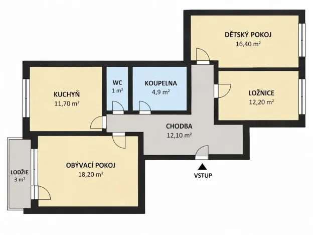 Prodej bytu 3+1, Jilemnice, Ambrožova, 80 m2