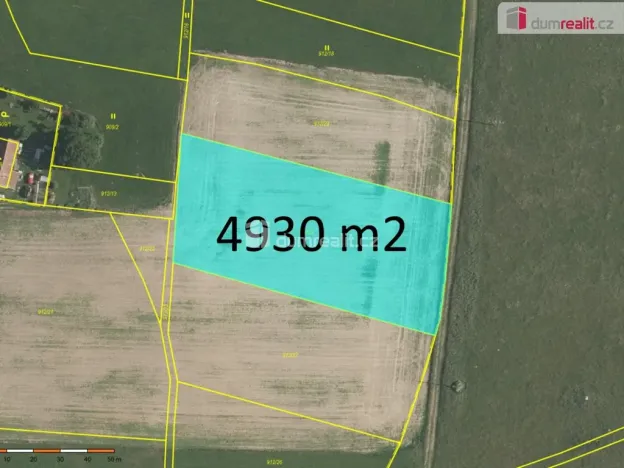 Prodej pole, Velešín - Holkov, 4930 m2