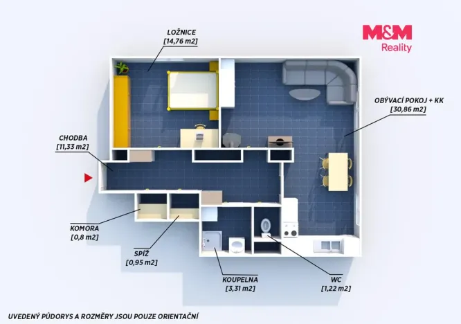 Prodej bytu 2+kk, Rokycany - Nové Město, Barákova, 61 m2
