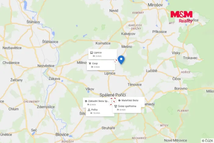 Prodej pozemku pro bydlení, Spálené Poříčí - Lipnice, 855 m2