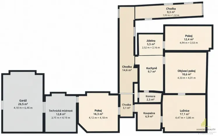 Prodej rodinného domu, Újezd u Brna, Hybešova, 116 m2