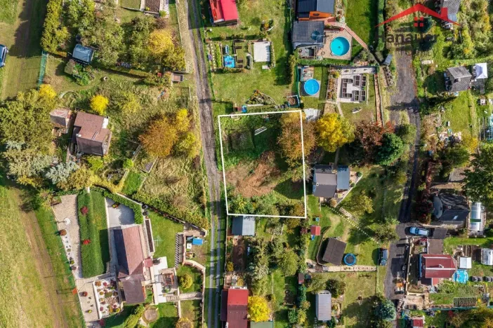 Prodej zahrady, Chlumec - Střížovice, 451 m2