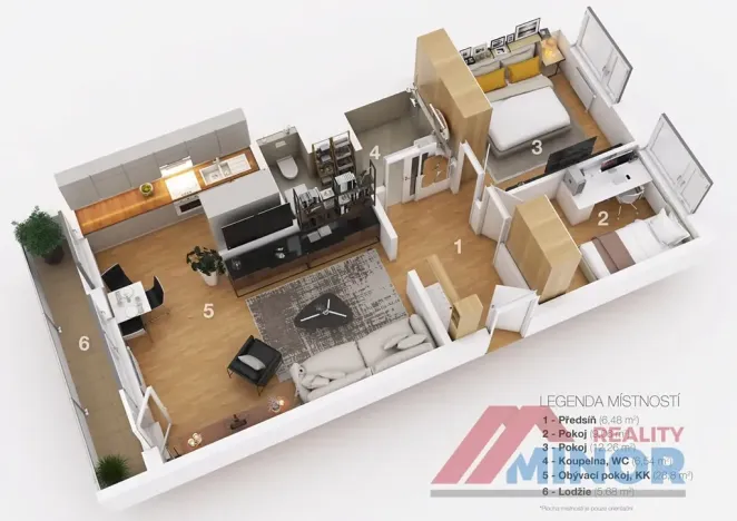 Prodej bytu 3+kk, Slaný, Bezručova, 74 m2
