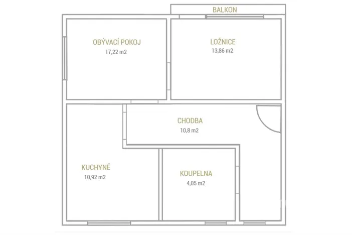 Prodej bytu 2+1, Meziboří, Májová, 63 m2