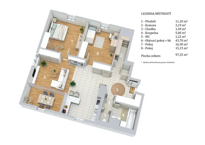 Prodej bytu 3+kk, Praha - Suchdol, K Horoměřicům, 97 m2