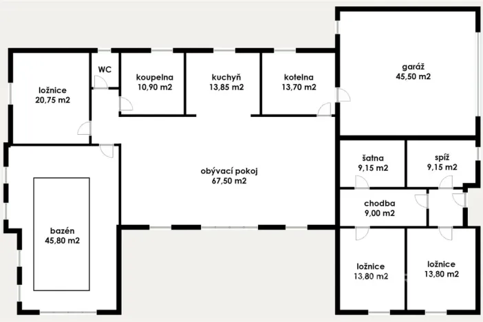 Prodej obchodního prostoru, Lom, Podkrušnohorská, 273 m2