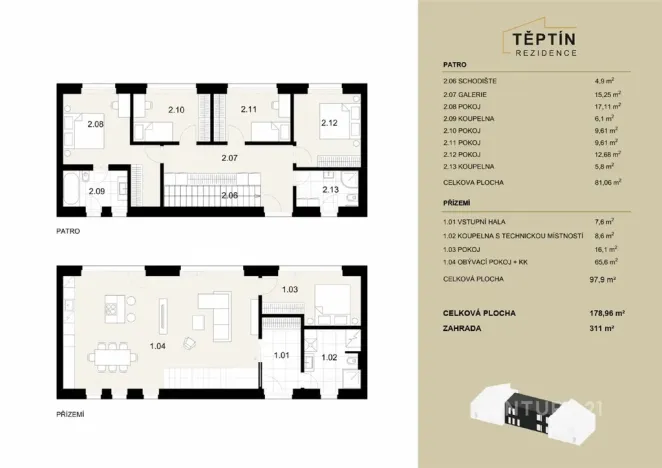 Prodej bytu 6+kk a větší, Kamenice, Týnská, 179 m2