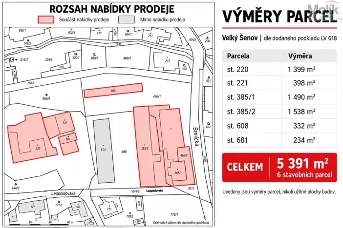 Prodej zemědělského objektu, Velký Šenov, Brtnická, 5391 m2