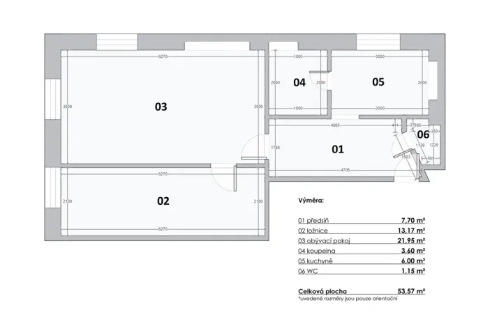 Prodej bytu 2+1, Praha - Malá Strana, Hroznová, 53 m2