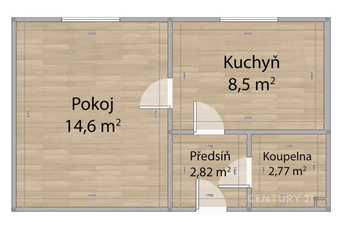 Prodej bytu 1+1, Plzeň, Partyzánská, 30 m2