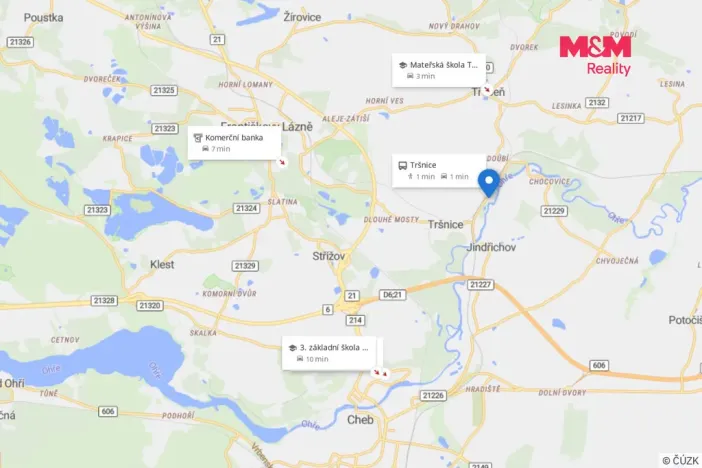 Pronájem bytu 5+1, Cheb - Tršnice, 98 m2