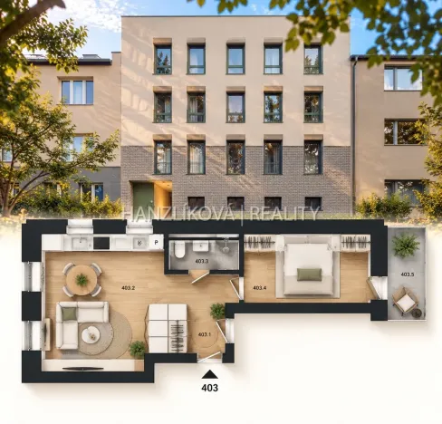 Prodej bytu 2+kk, České Budějovice - České Budějovice 5, Ledenická, 40 m2