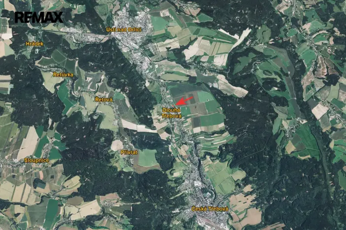 Prodej pozemku pro bydlení, Dlouhá Třebová, 1058 m2