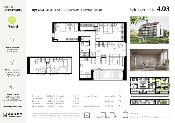 Prodej bytu 3+kk, Předboj, Ke Tvrzi, 125 m2