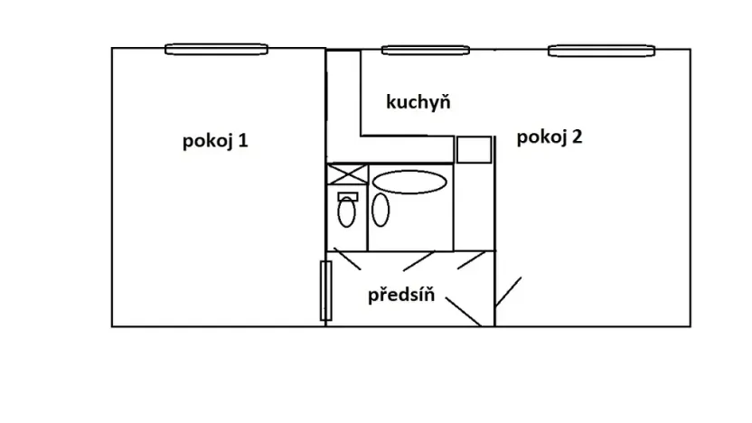 Prodej bytu 2+1, Ústí nad Labem, 17. listopadu, 50 m2