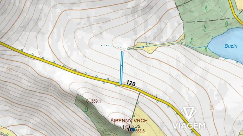 Prodej pole, Borotín, 962 m2