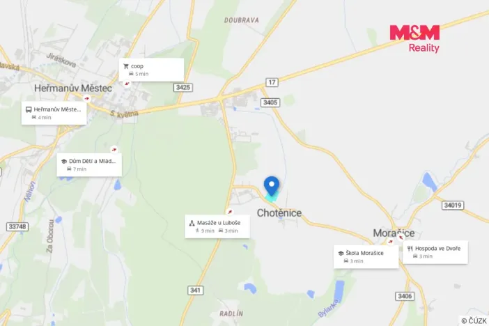 Prodej pozemku pro bydlení, Heřmanův Městec - Chotěnice, 13343 m2