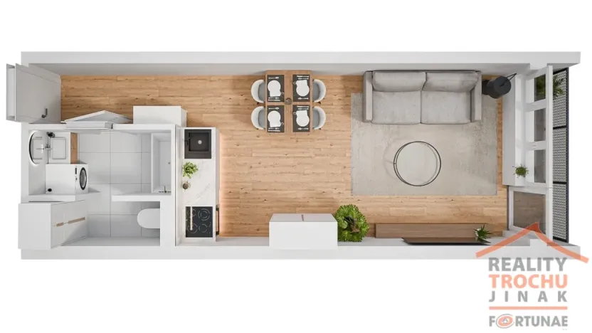 Prodej bytu 1+kk, Pardubice, Trnovská, 30 m2