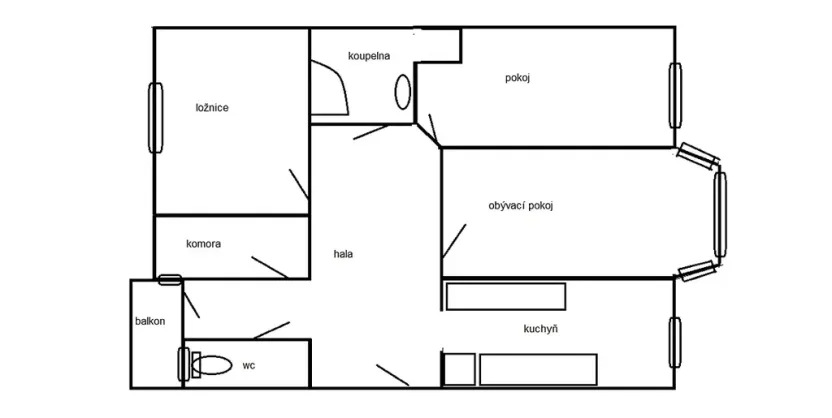 Prodej bytu 3+1, Teplice, Jankovcova, 98 m2