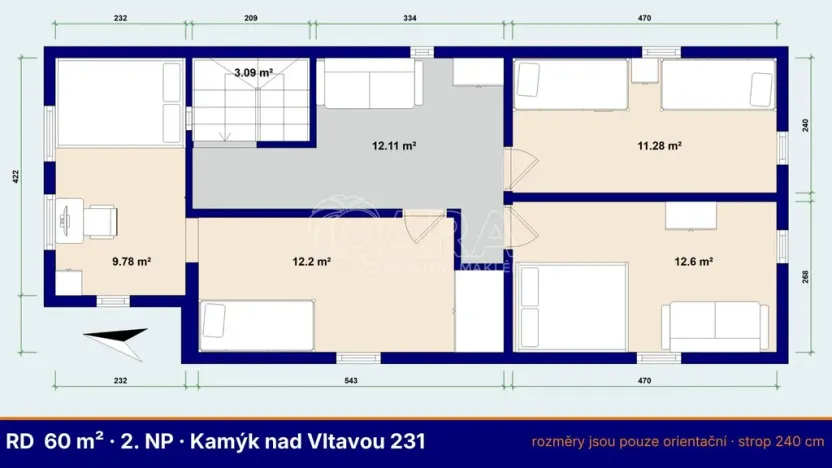 Prodej chalupy, Kamýk nad Vltavou, 165 m2