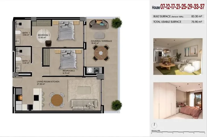Prodej bytu 3+kk, Guardamar del Segura, Španělsko, 82 m2