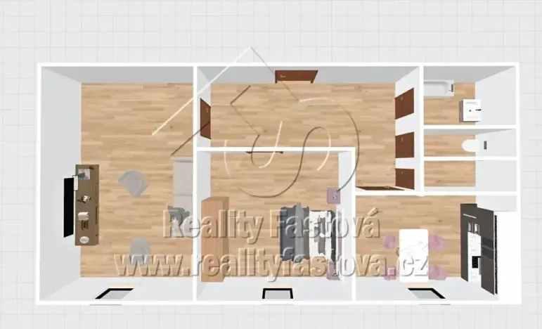 Prodej bytu 2+1, Plzeň, Částkova, 57 m2