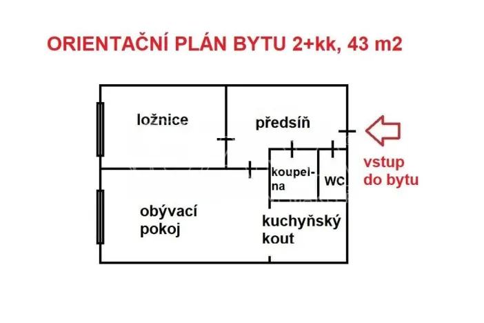 Prodej bytu 2+kk, Praha - Stodůlky, Hábova, 43 m2