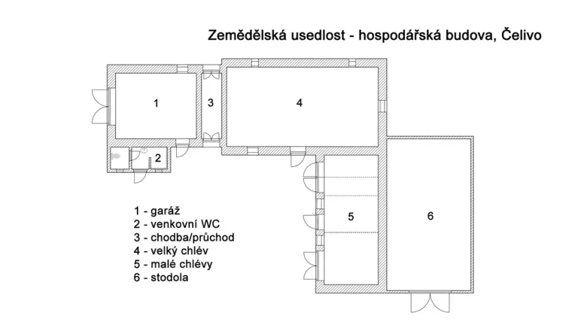 Prodej zemědělské usedlosti, Postupice - Čelivo, 451 m2
