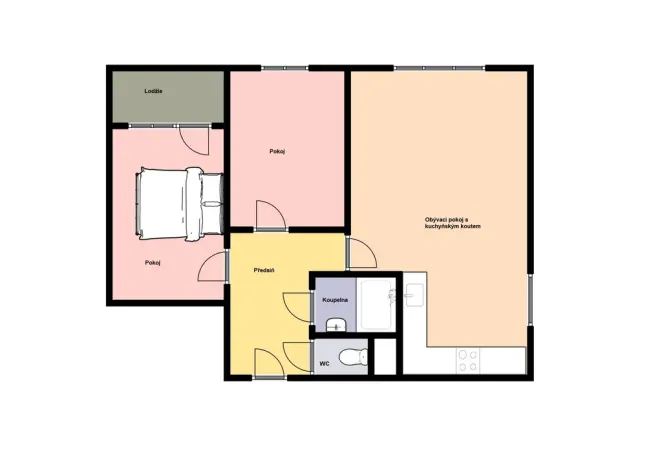Pronájem bytu 3+kk, Praha - Černý Most, Vašátkova, 65 m2
