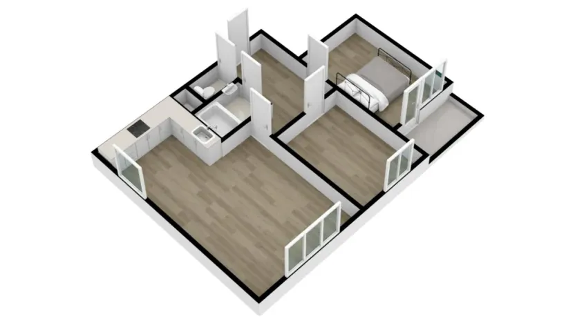 Pronájem bytu 3+kk, Praha - Černý Most, Vašátkova, 65 m2