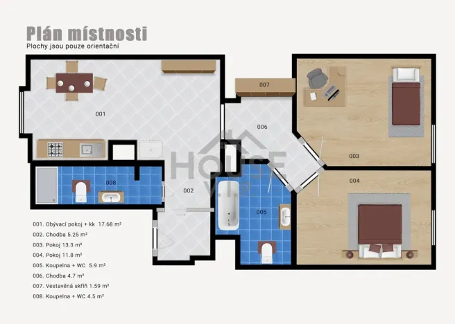 Prodej bytu 3+kk, Praha - Vinohrady, Šumavská, 63 m2