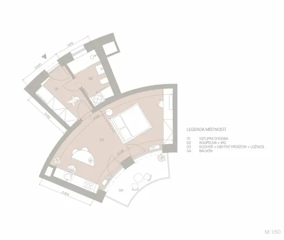 Prodej bytu 2+kk, Brno, 42 m2